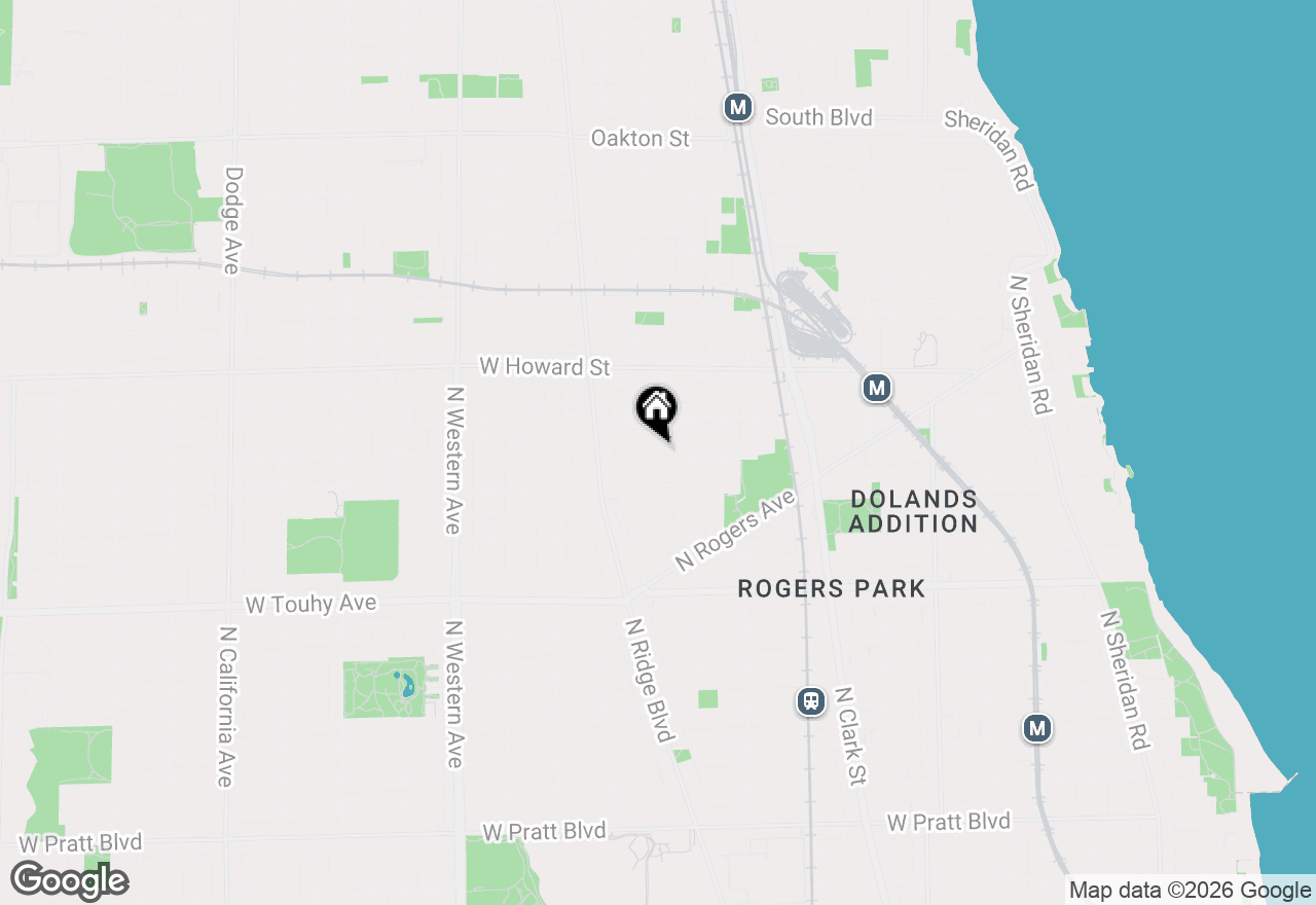 Map of 7432 N Seeley Avenue #2S, Chicago, IL 60645