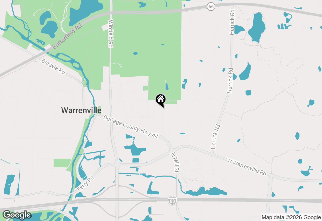 Map of 3S550 Wilbur Avenue, Warrenville, IL 60555