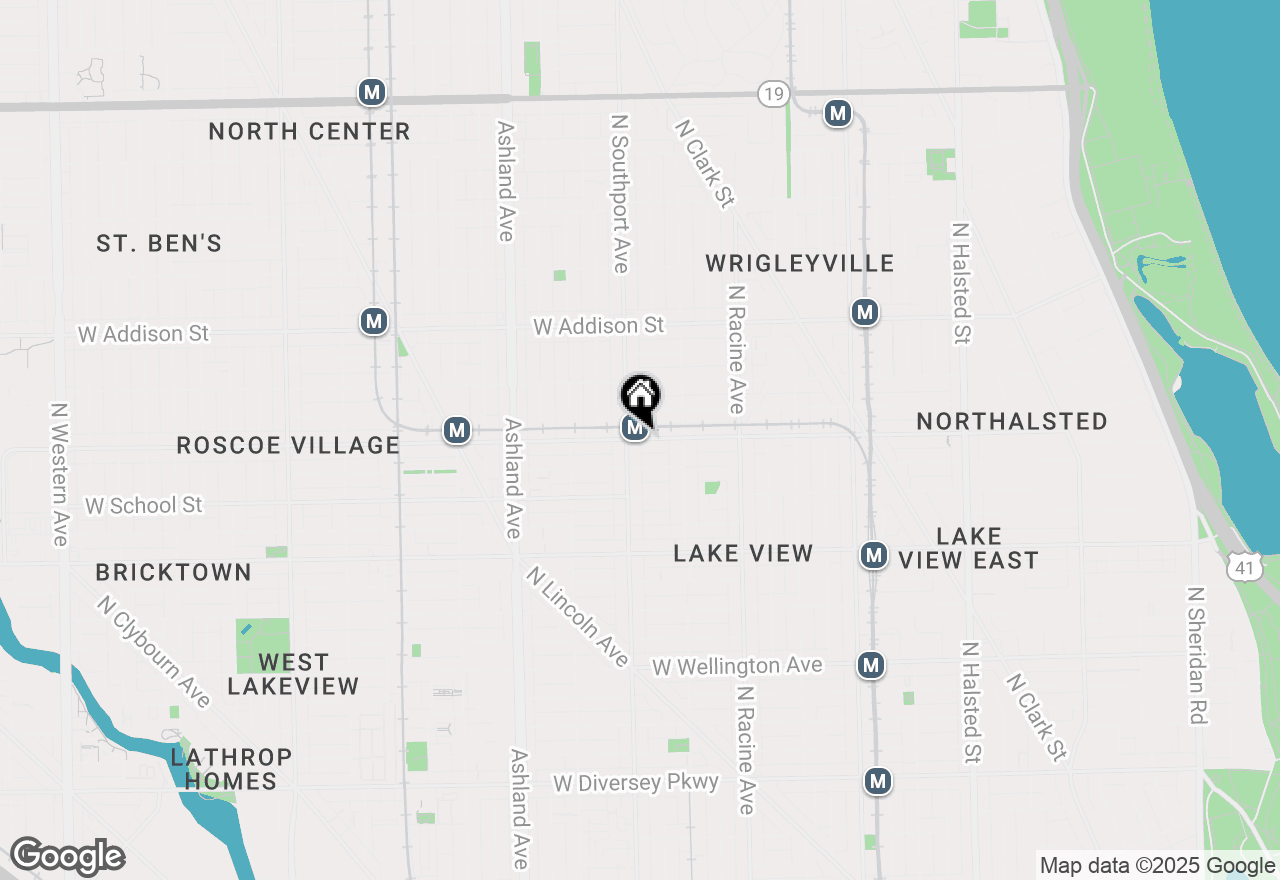 Map of 1348 W Roscoe Street #203, Chicago, IL 60657