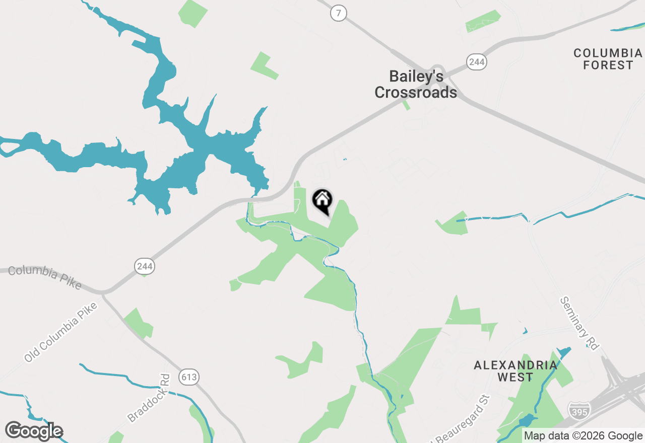Map of 3840A Steppes Court, Falls Church, VA 22041