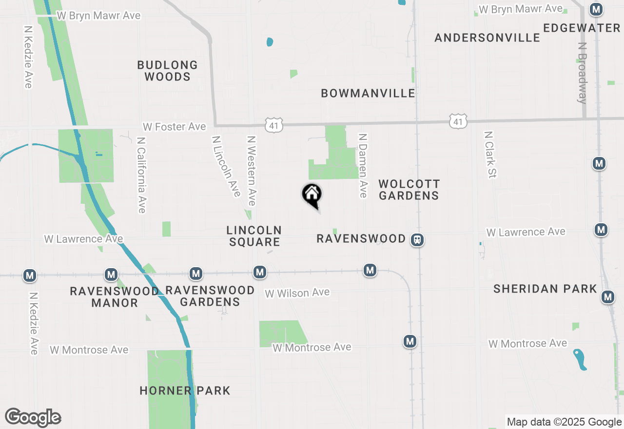 Map of 4845 N Leavitt Street, Chicago, IL 60625