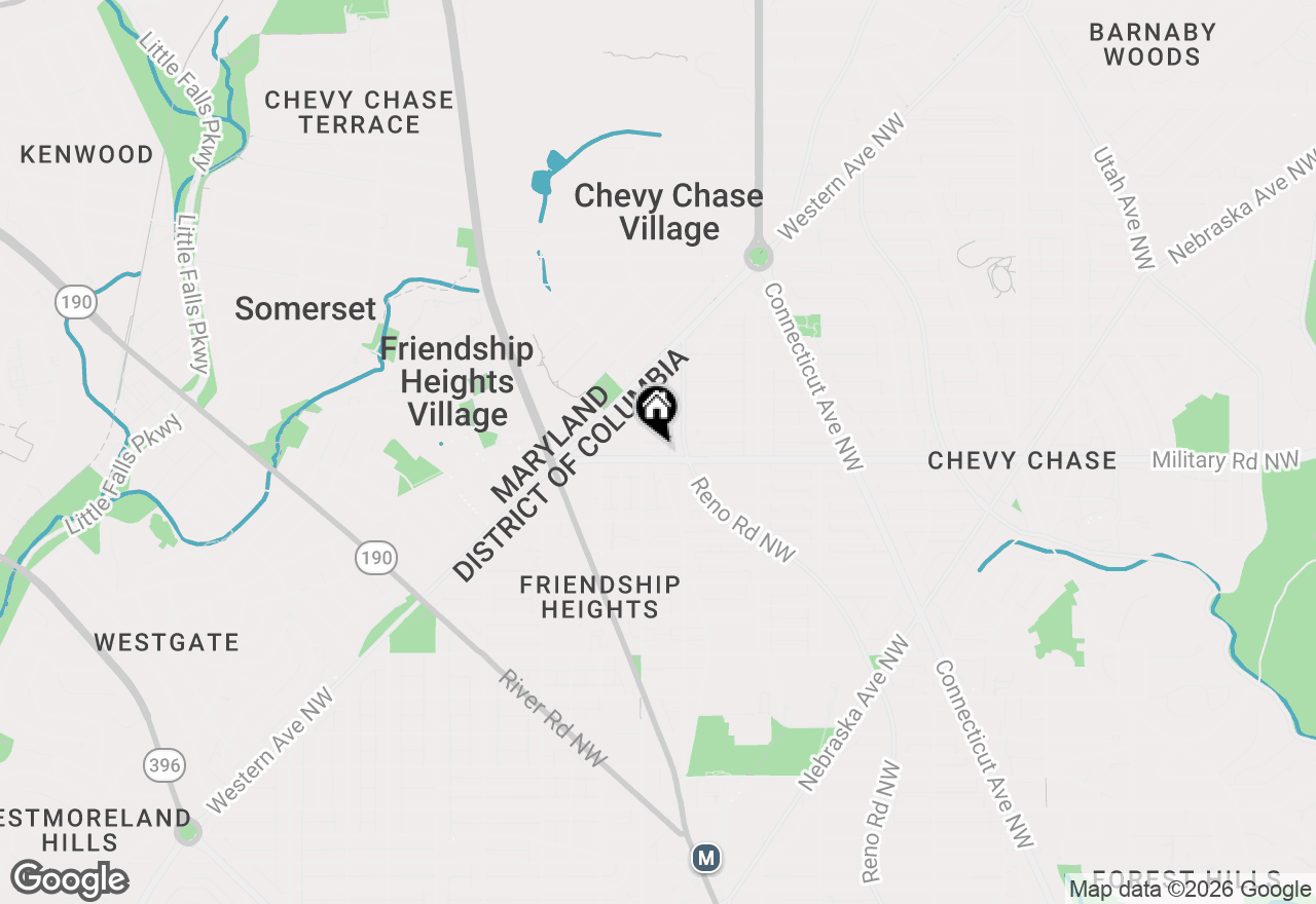 Map of 4121 Military Road Nw, Washington, DC 20015
