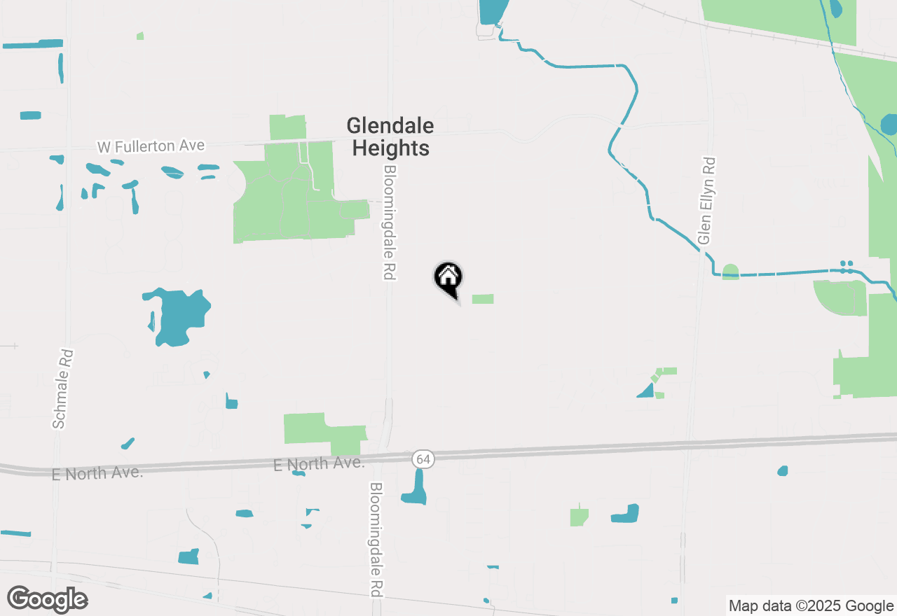 Map of 2N361 Diane Avenue, Glen Ellyn, IL 60137