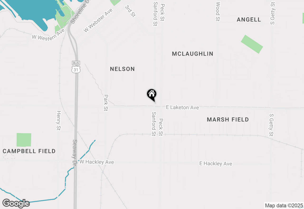 Map of 1783 Sanford Street, Muskegon, MI 49441