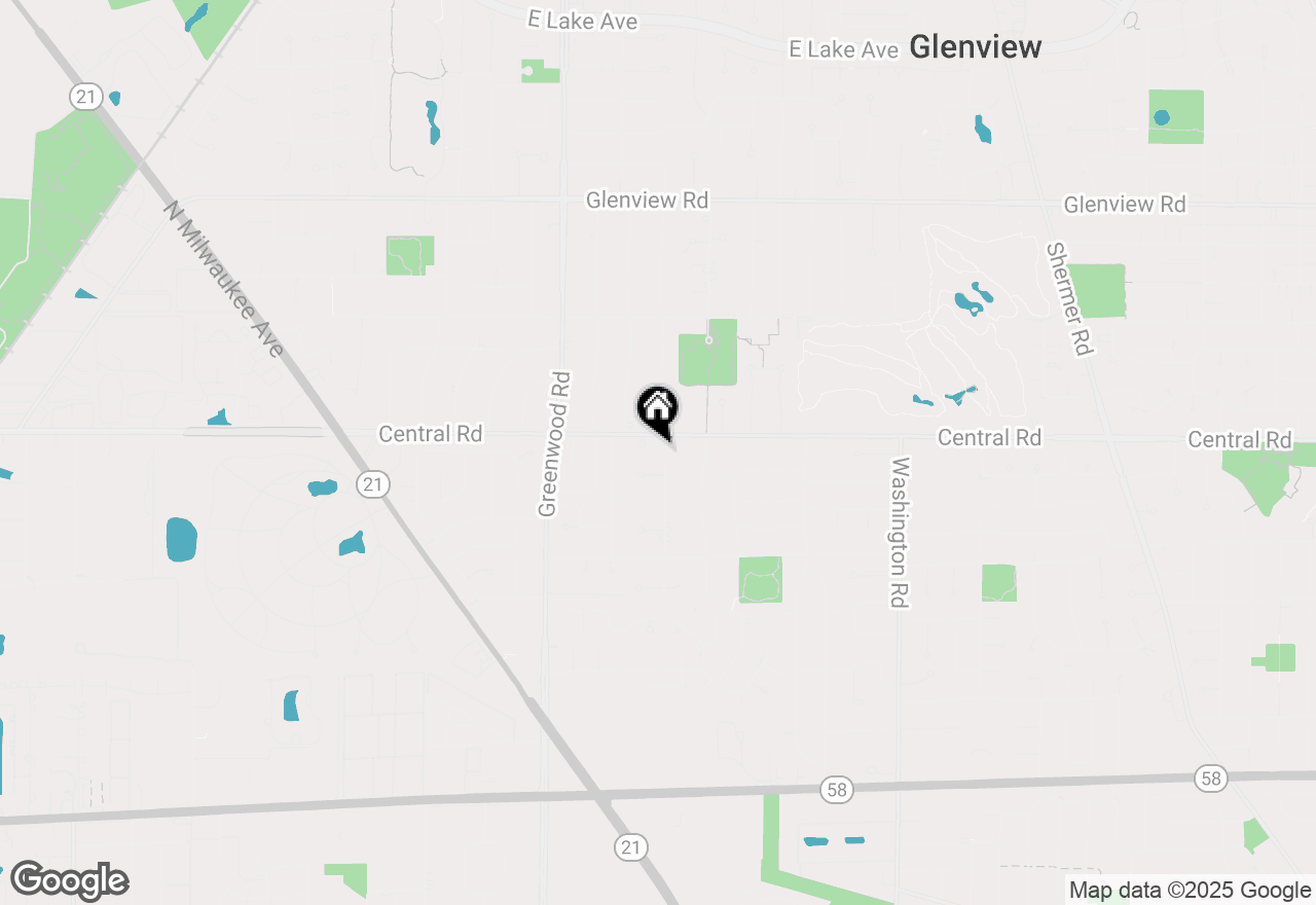 Map of 532 Warren Road, Glenview, IL 60025