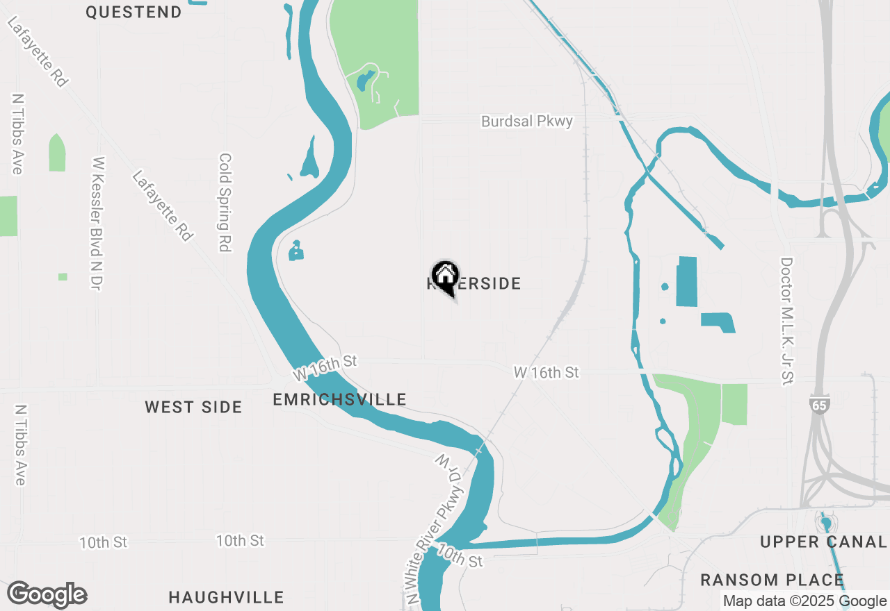 Map of 1825 Mansfield Street, Indianapolis, IN 46202