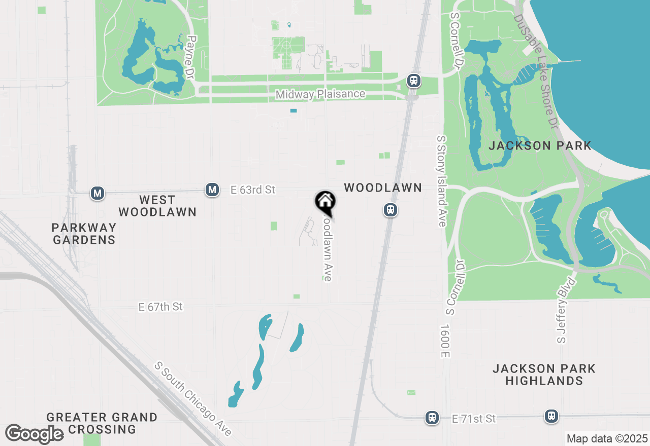 Map of 6415 S Minerva Avenue #3NW, Chicago, IL 60637