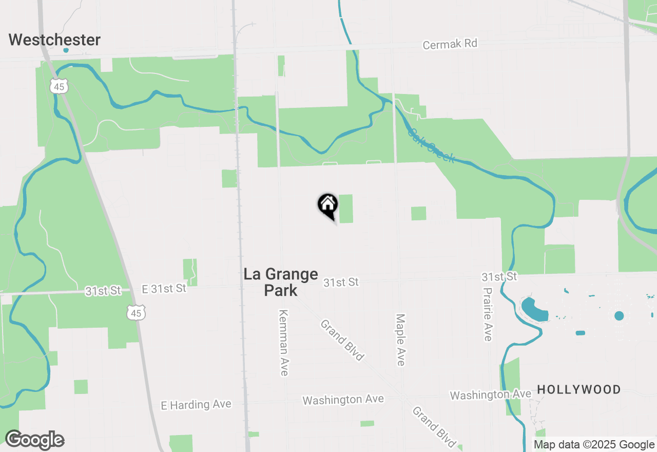 Map of 1245 Morgan Avenue, La Grange Park, IL 60526