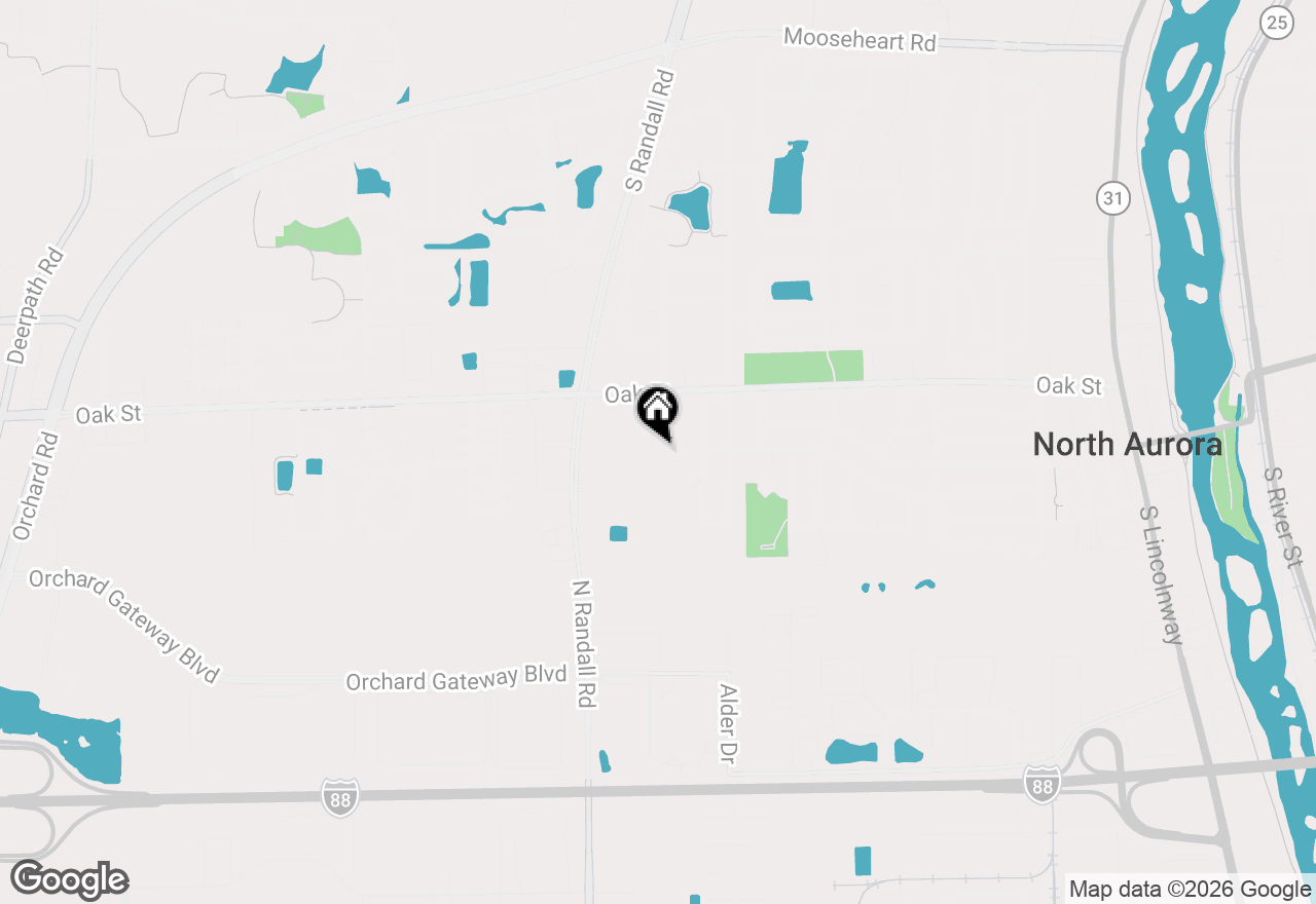 Map of 17 Silver Trail, North Aurora, IL 60542