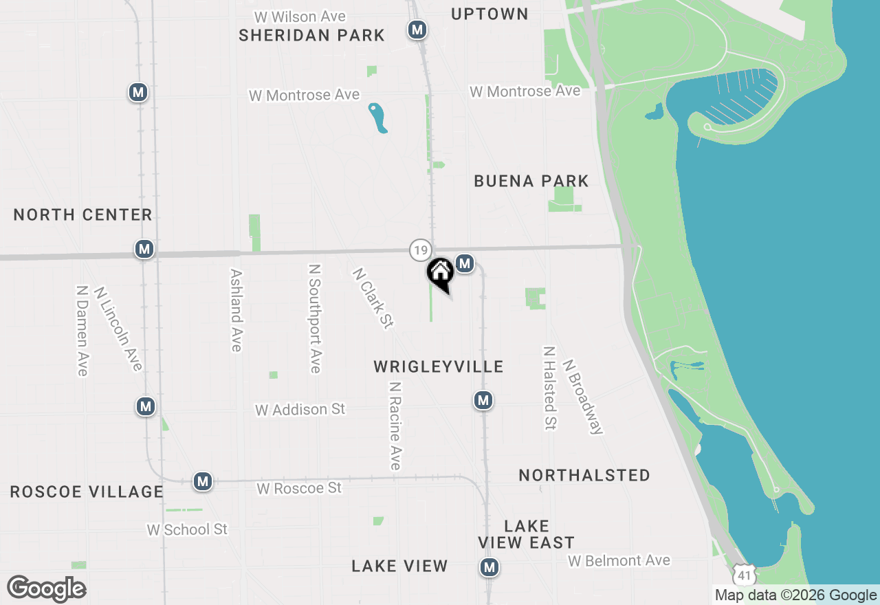 Map of 3831 N Alta Vista Terrace, Chicago, IL 60613