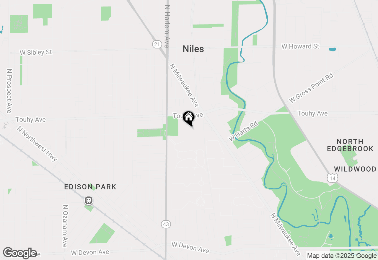 Map of 7051 W Touhy Avenue #501, Niles, IL 60714