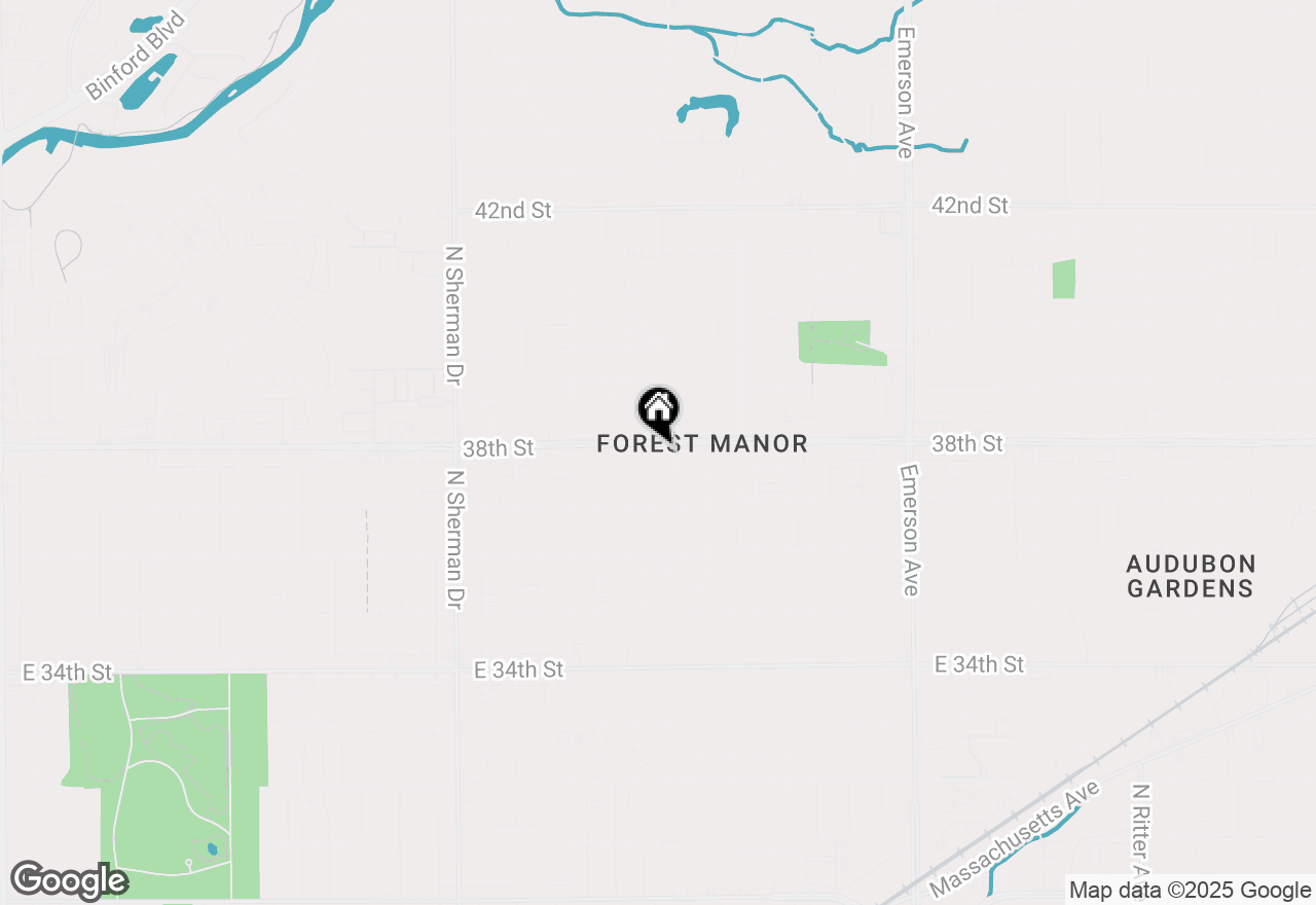 Map of 4435 E 38th Street, Indianapolis, IN 46218