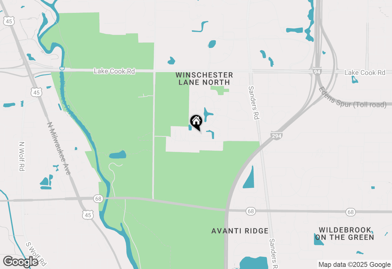 Map of 318 Basswood Drive, Northbrook, IL 60062