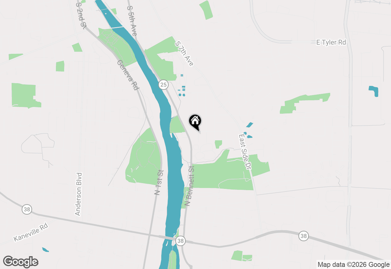 Map of 130 Division Street, Geneva, IL 60134