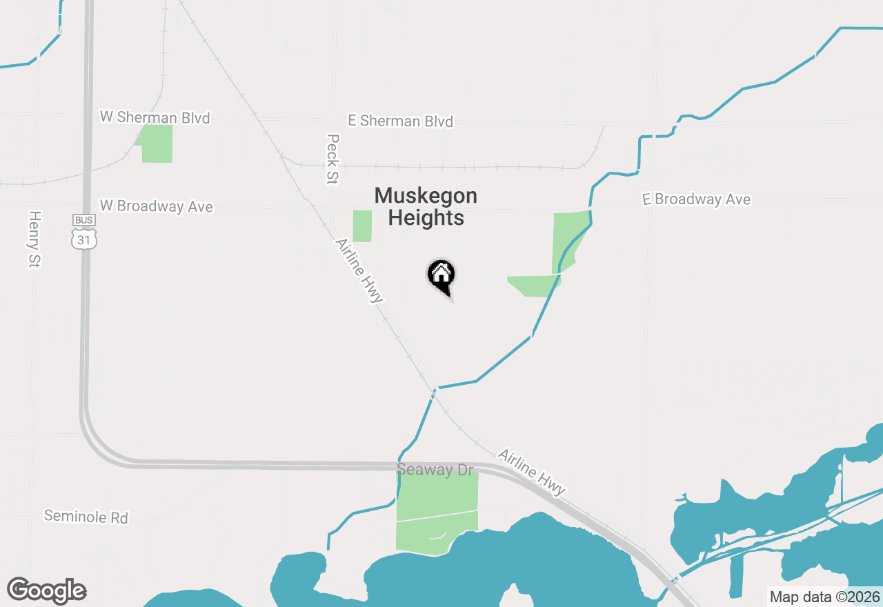 Map of 3044 Morton Avenue, Muskegon, MI 49444