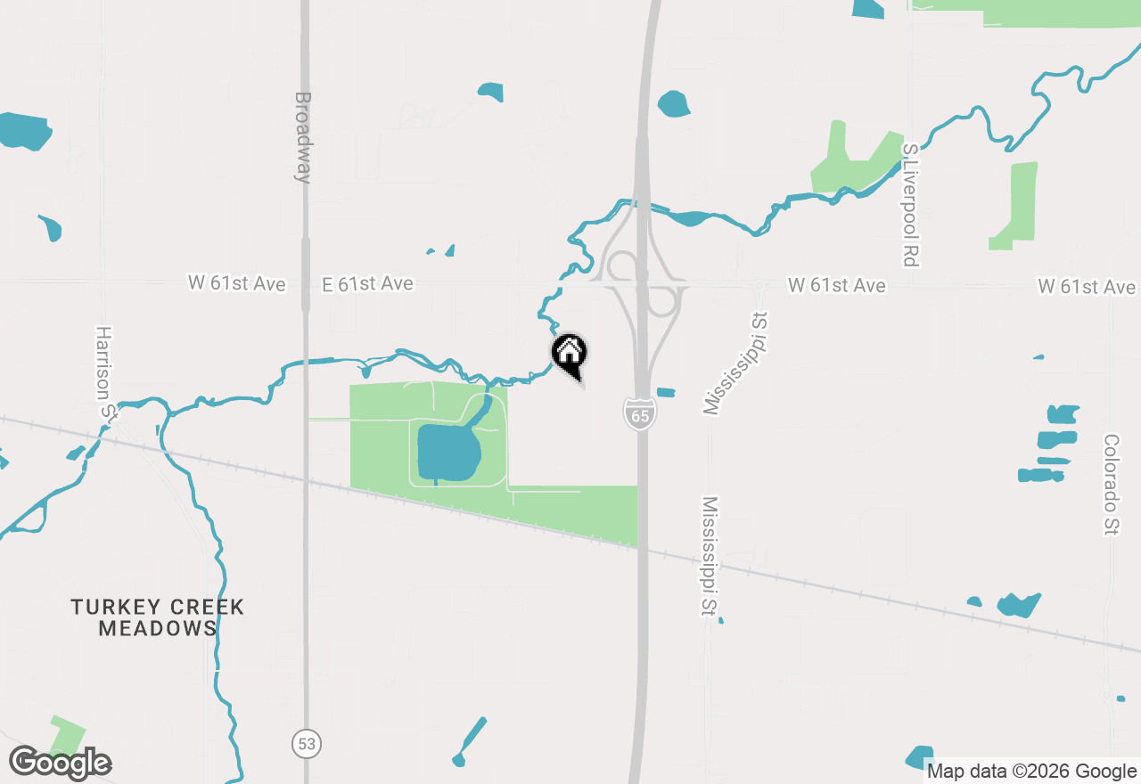 Map of 1014 E 63rd Place, Merrillville, IN 46410