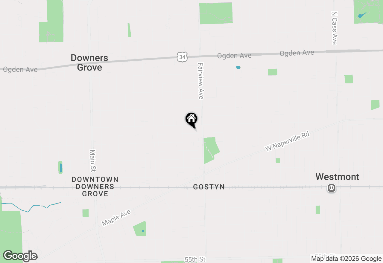 Map of 430 Gierz Street, Downers Grove, IL 60515