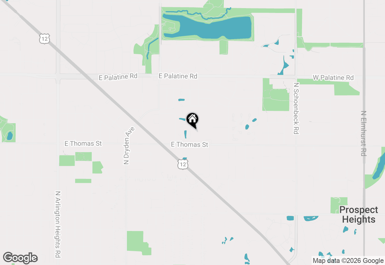 Map of 1545 N Courtland Drive, Arlington Heights, IL 60004