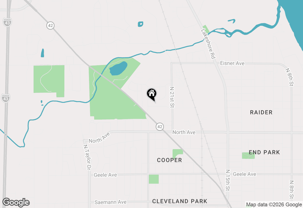 Map of 2420 Mayflower Ave, Sheboygan, WI 53083