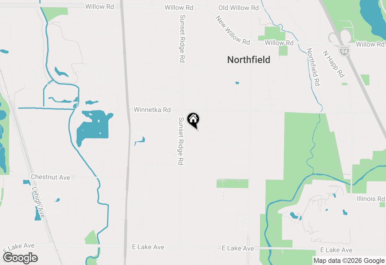 Map of 1223 Oakwood Lane, Glenview, IL 60025
