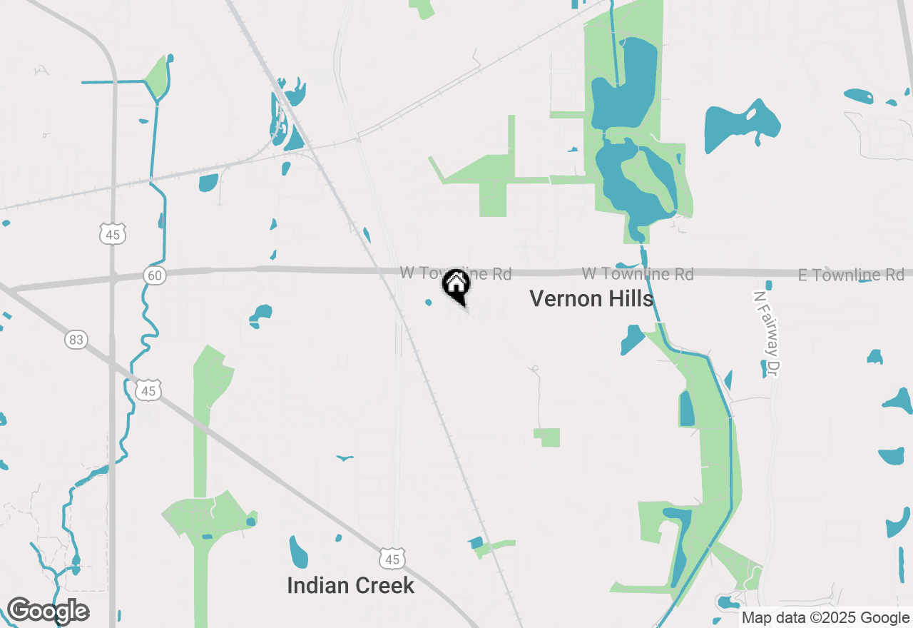 Map of 317 W Alpine Springs Drive, Vernon Hills, IL 60061