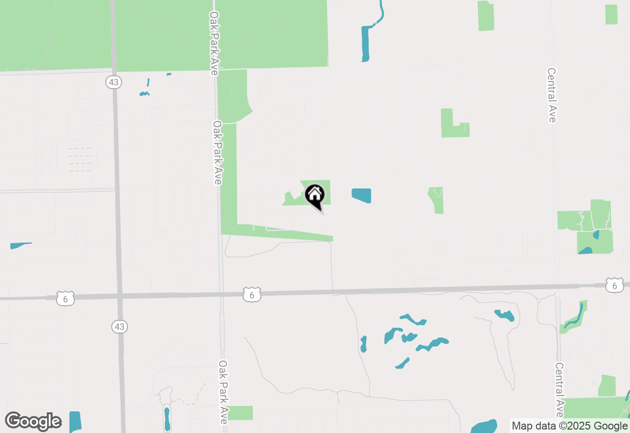 Map of 6421 157th Street W, Oak Forest, IL 60452