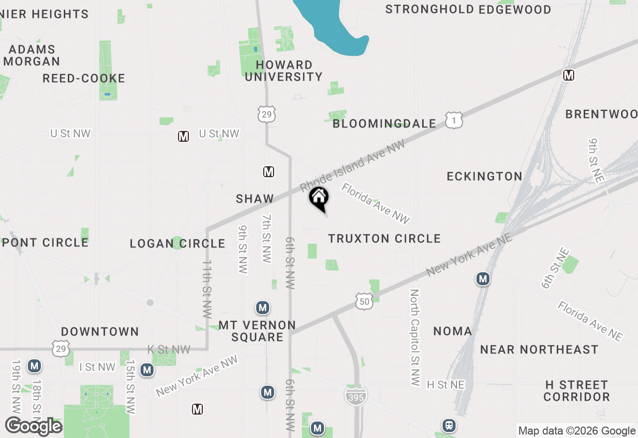 Map of 415 Q Street Nw #B, Washington, DC 20001