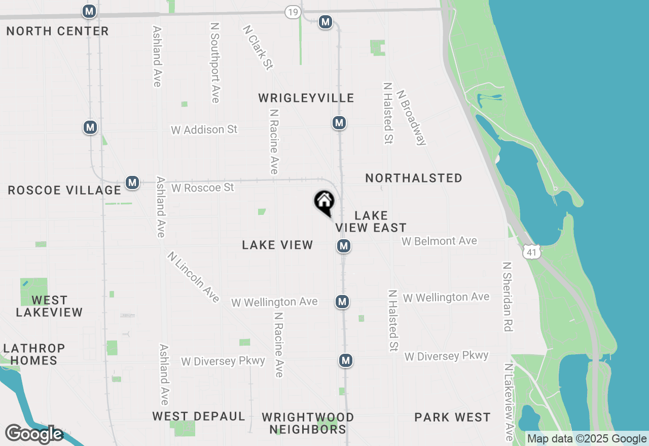 Map of 3243 N Kenmore Avenue #GARDEN, Chicago, IL 60657