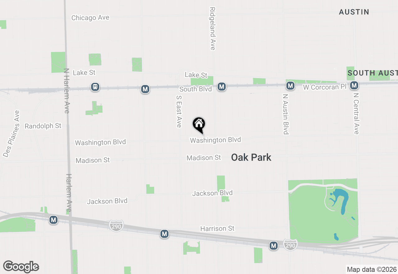Map of 444 Washington Boulevard #404, Oak Park, IL 60302