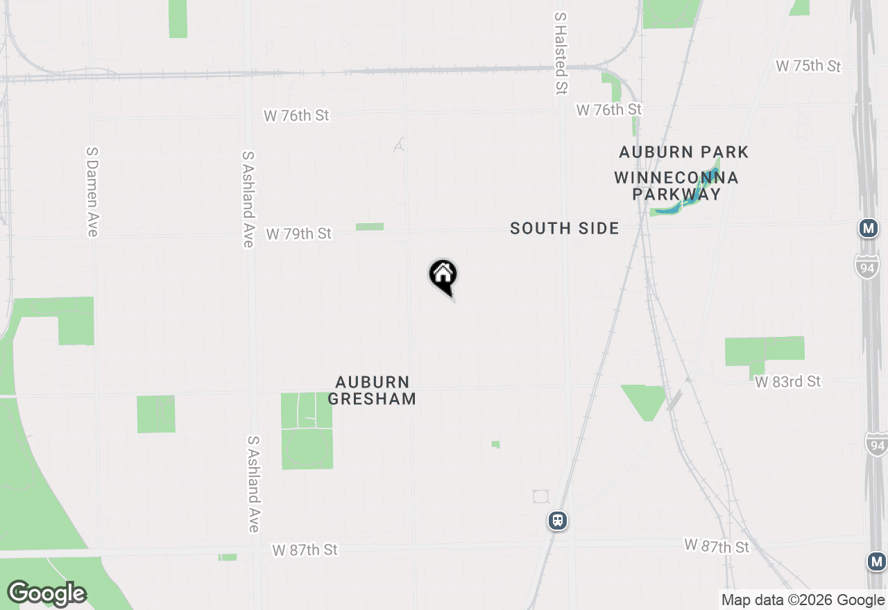 Map of 8052 S Aberdeen Street #3, Chicago, IL 60620