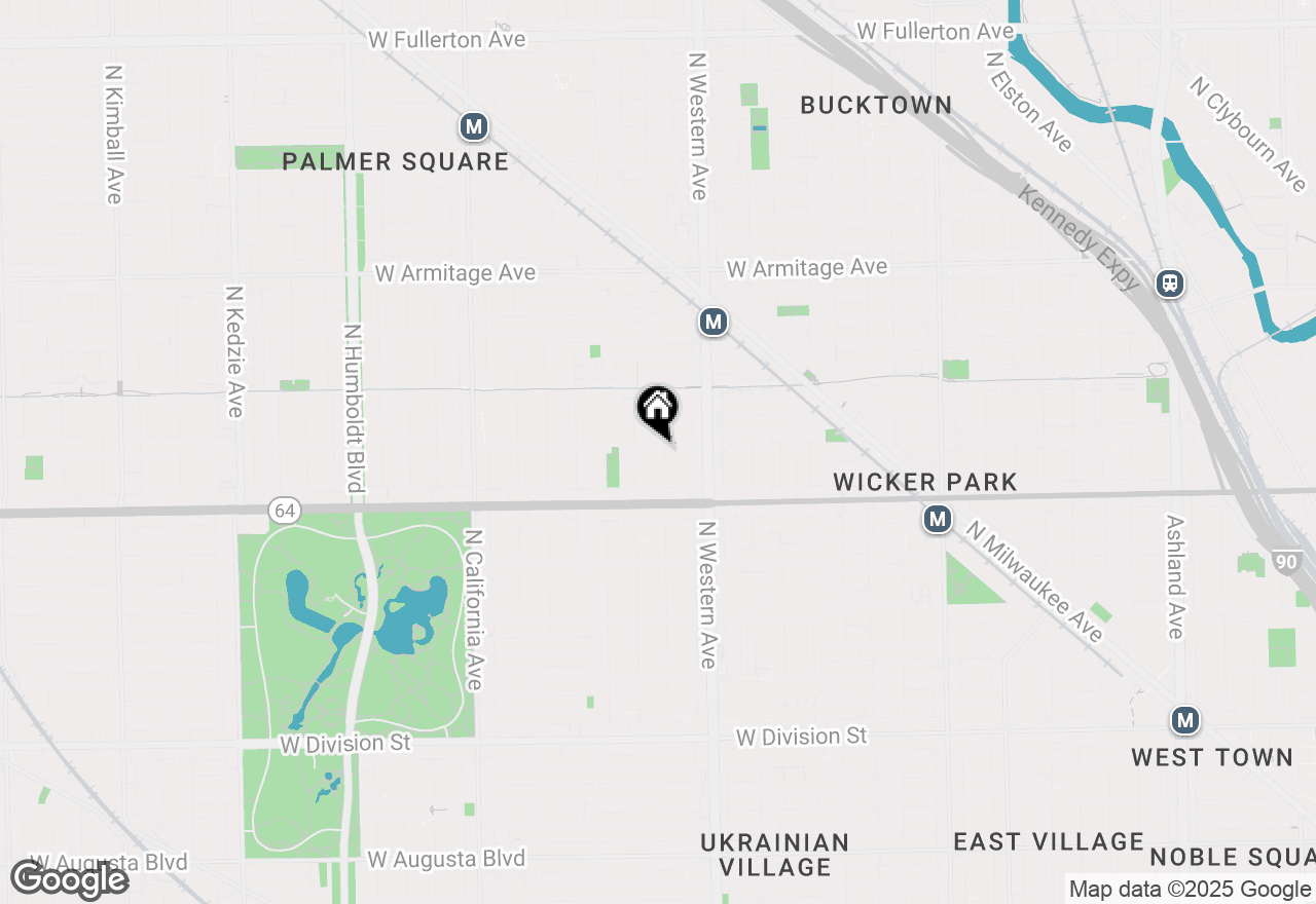 Map of 1655 N Campbell Avenue #1, Chicago, IL 60647