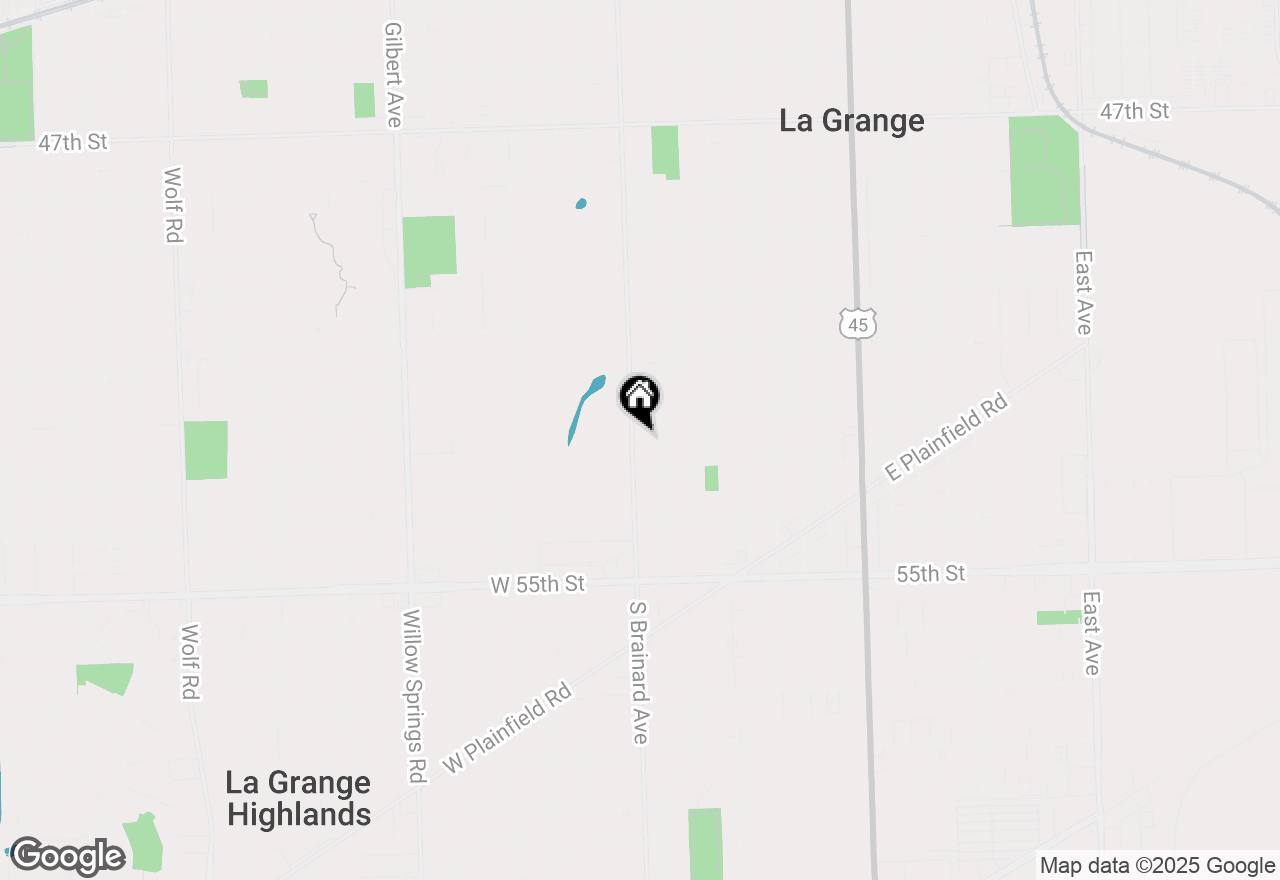Map of 1025 S Brainard Avenue, La Grange, IL 60525
