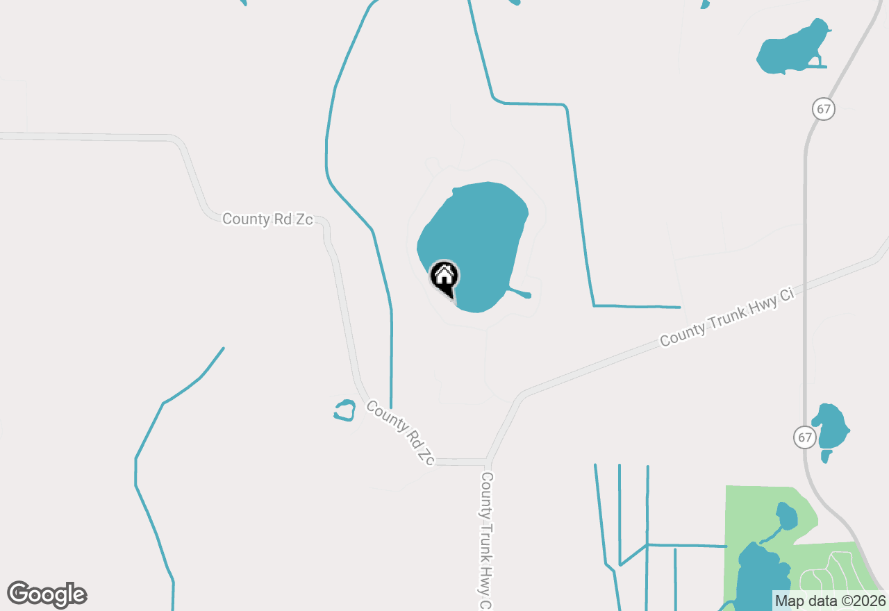 Map of W378S5074 W Pretty Lake Rd, Dousman, WI 53118