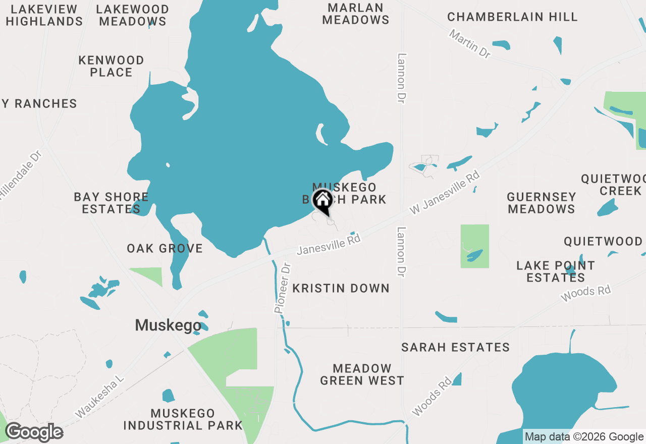 Map of S75W17726 Harbor Cir #A, Muskego, WI 53150