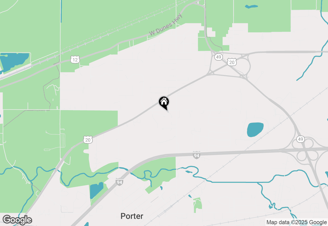 Map of 100 Pheasant Run, Porter, IN 46304