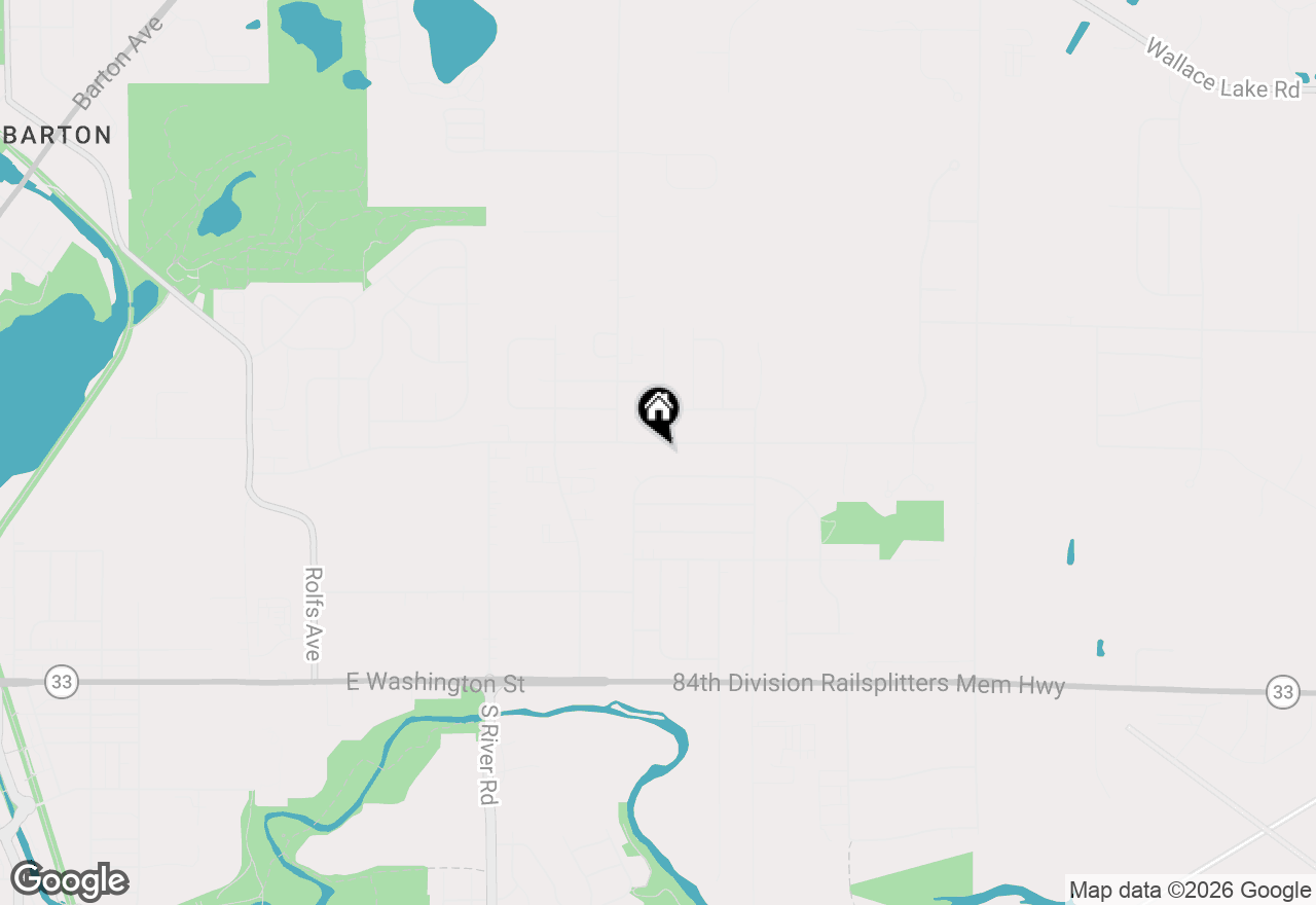 Map of 1827 Creek Rd, West Bend, WI 53090