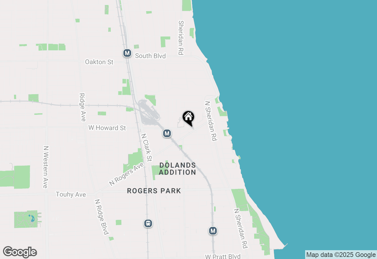 Map of 1531 W Howard Avenue #506, Chicago, IL 60626