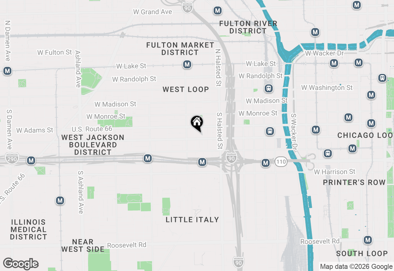 Map of (Address confidential), Chicago, Illinois 60607