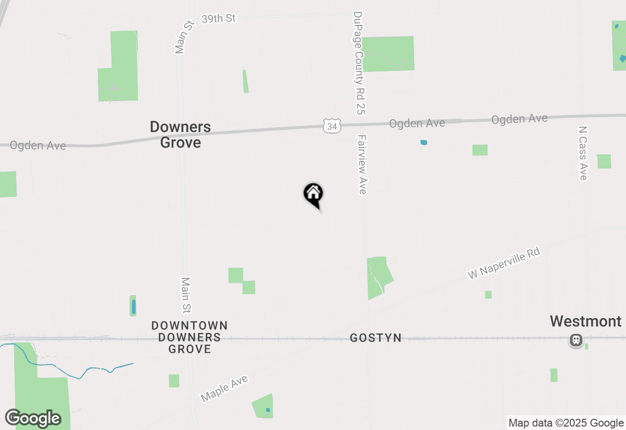 Map of 4604 Sherwood Avenue, Downers Grove, IL 60515