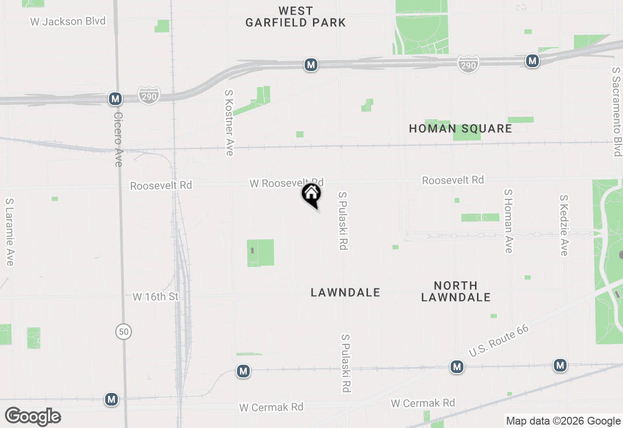 Map of 1304 S Karlov Avenue, Chicago, IL 60623