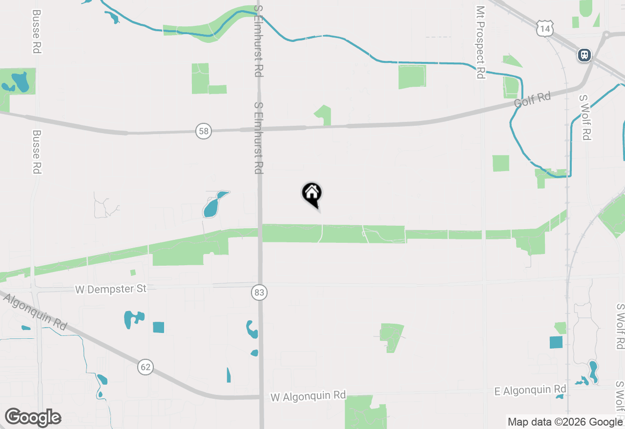 Map of 634 W Millers Road, Des Plaines, IL 60016