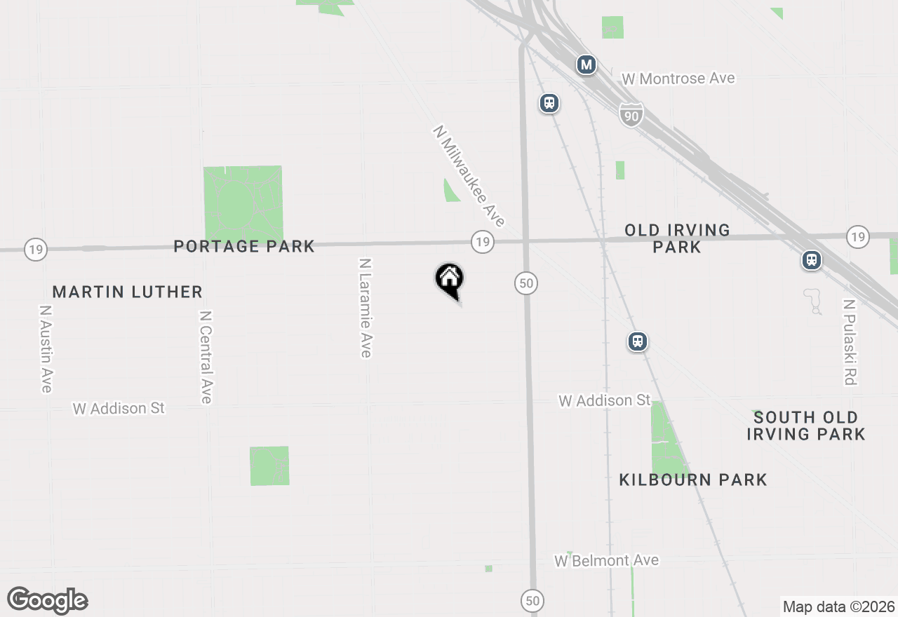 Map of 3823 N Lavergne Avenue, Chicago, IL 60641