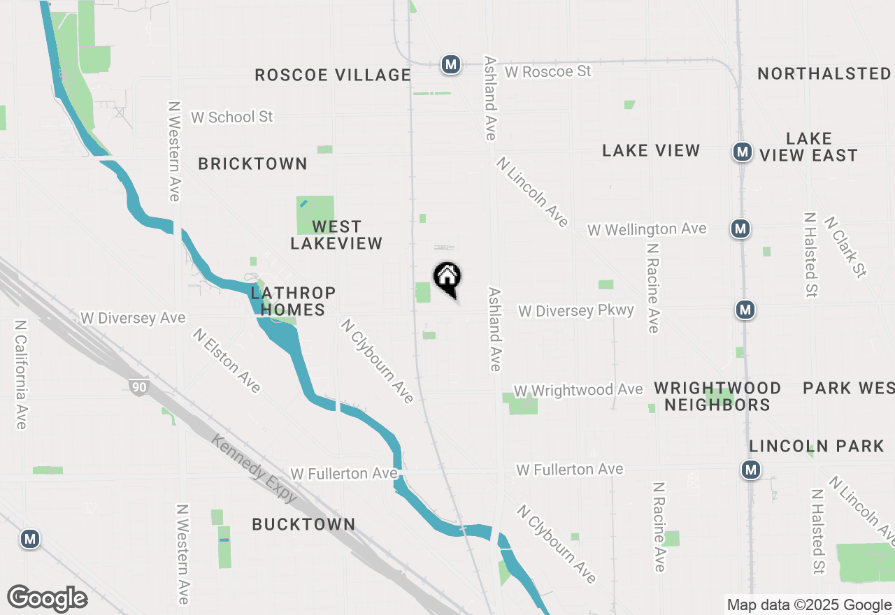 Map of 1712 W Diversey Parkway #1, Chicago, IL 60614