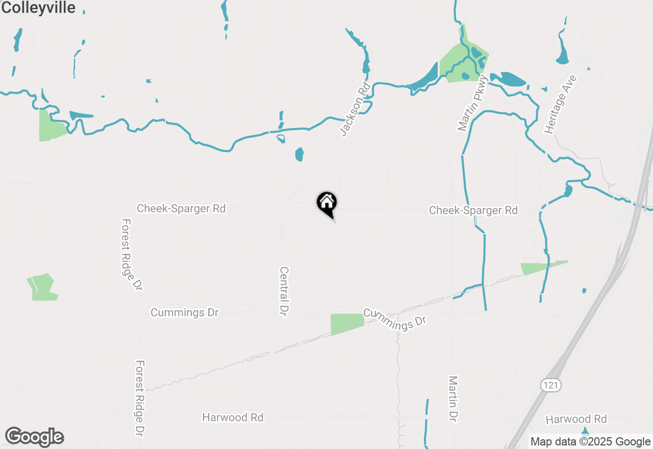 Map of 3825 Horizon Drive, Bedford, TX 76021