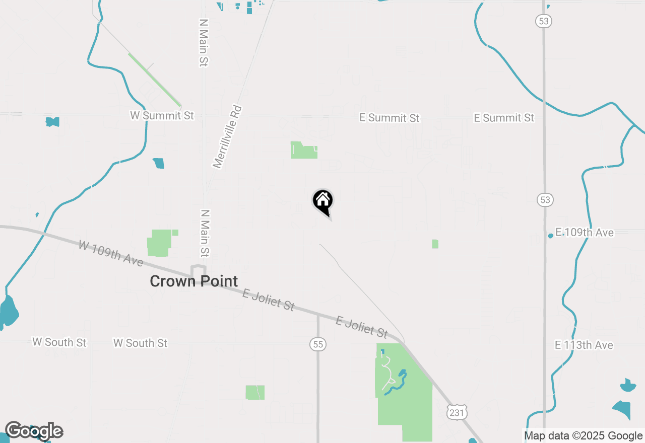 Map of 316 N Indiana Avenue, Crown Point, IN 46307