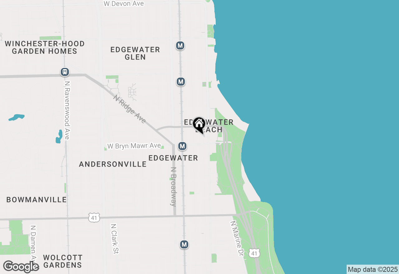 Map of 5640 N Kenmore Avenue #3S, Chicago, IL 60660