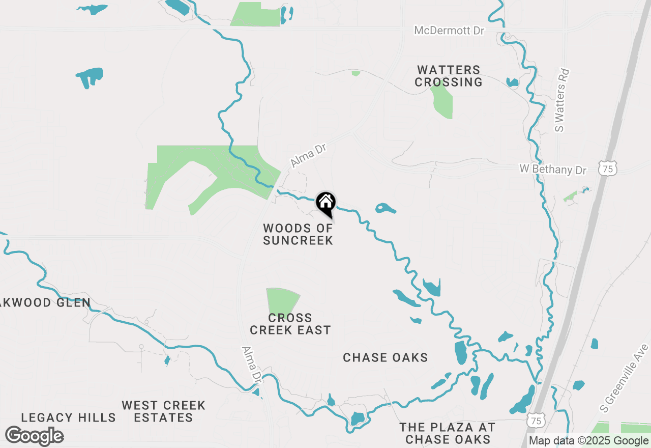 Map of 8124 Greensboro Drive, Plano, TX 75025