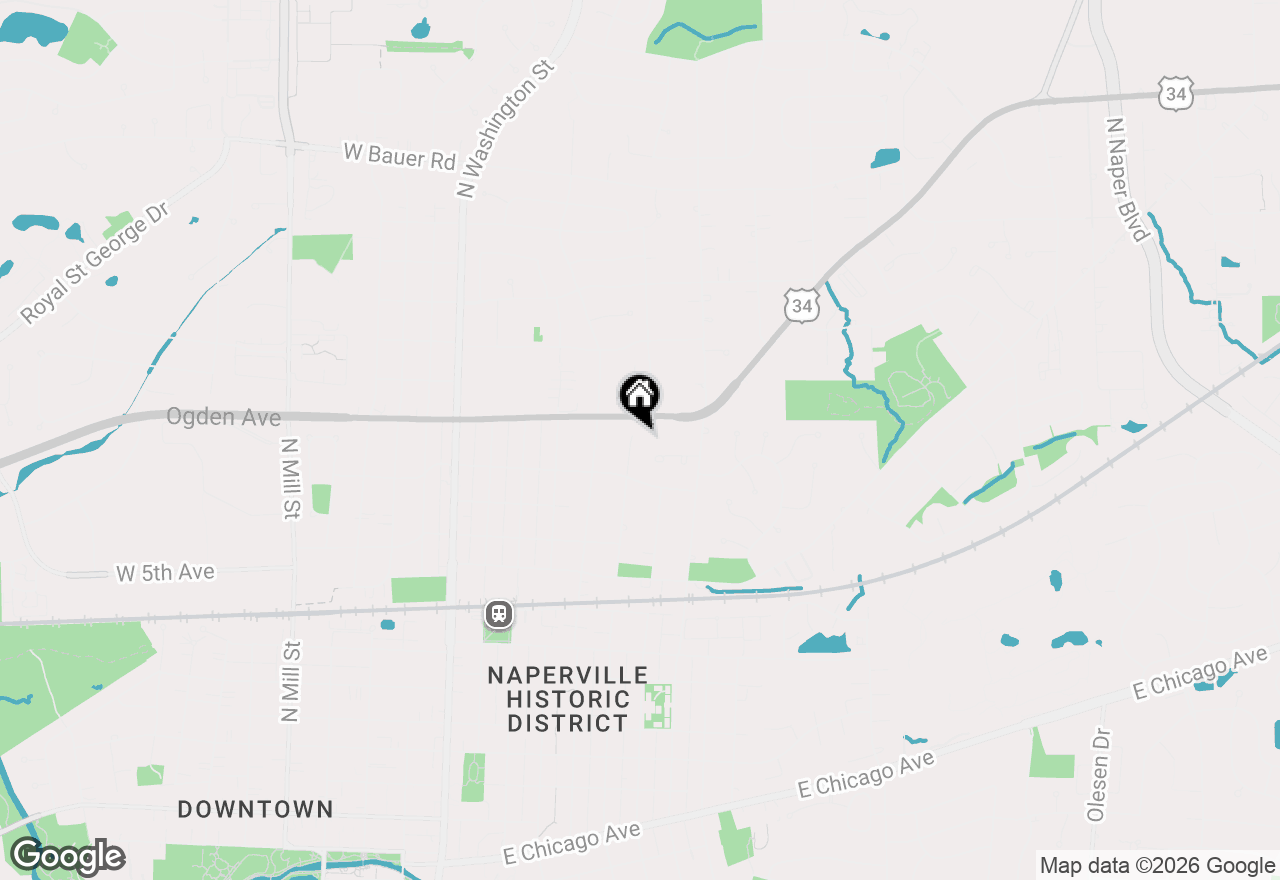 Map of 830 N Sleight Street, Naperville, IL 60563