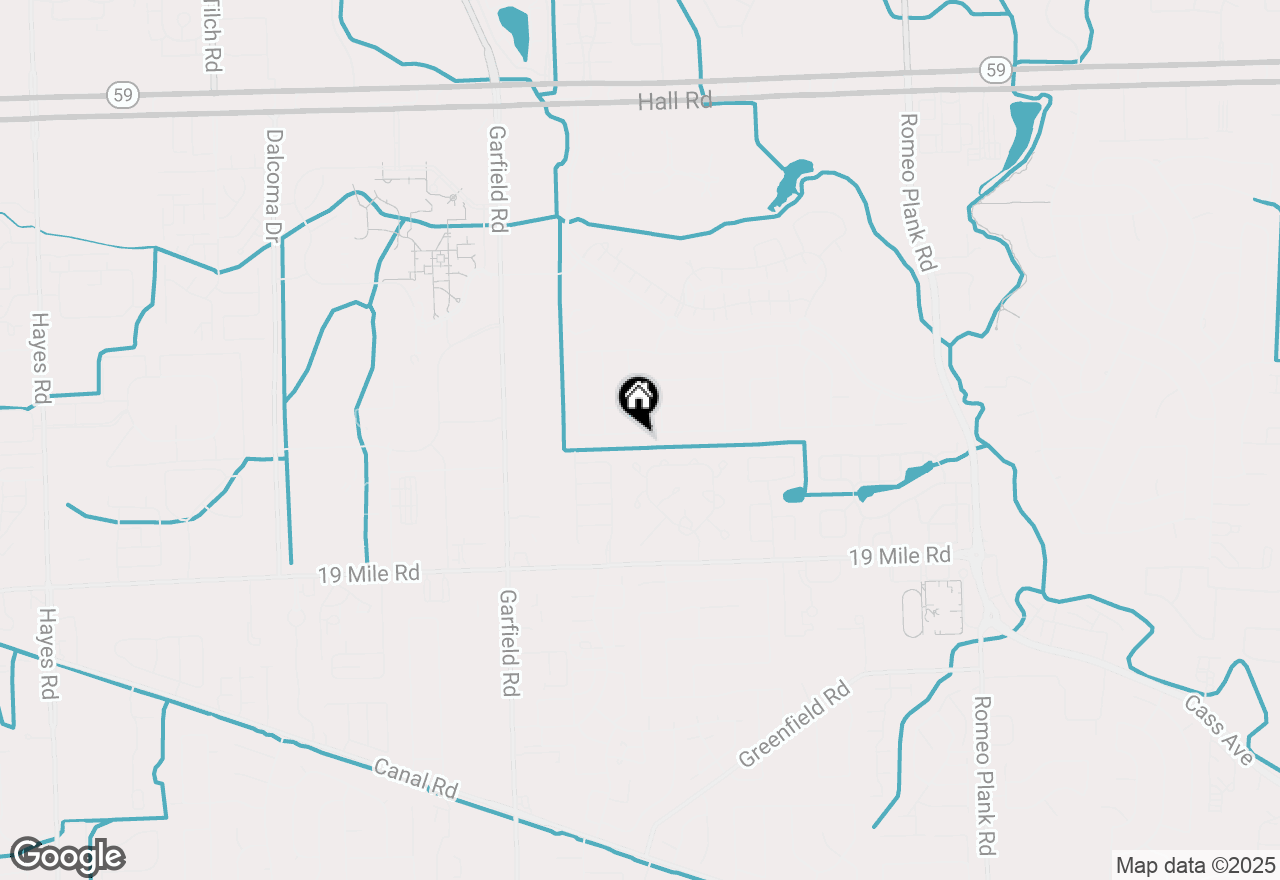 Map of 17510 Eider Drive, Clinton Township, MI 48038