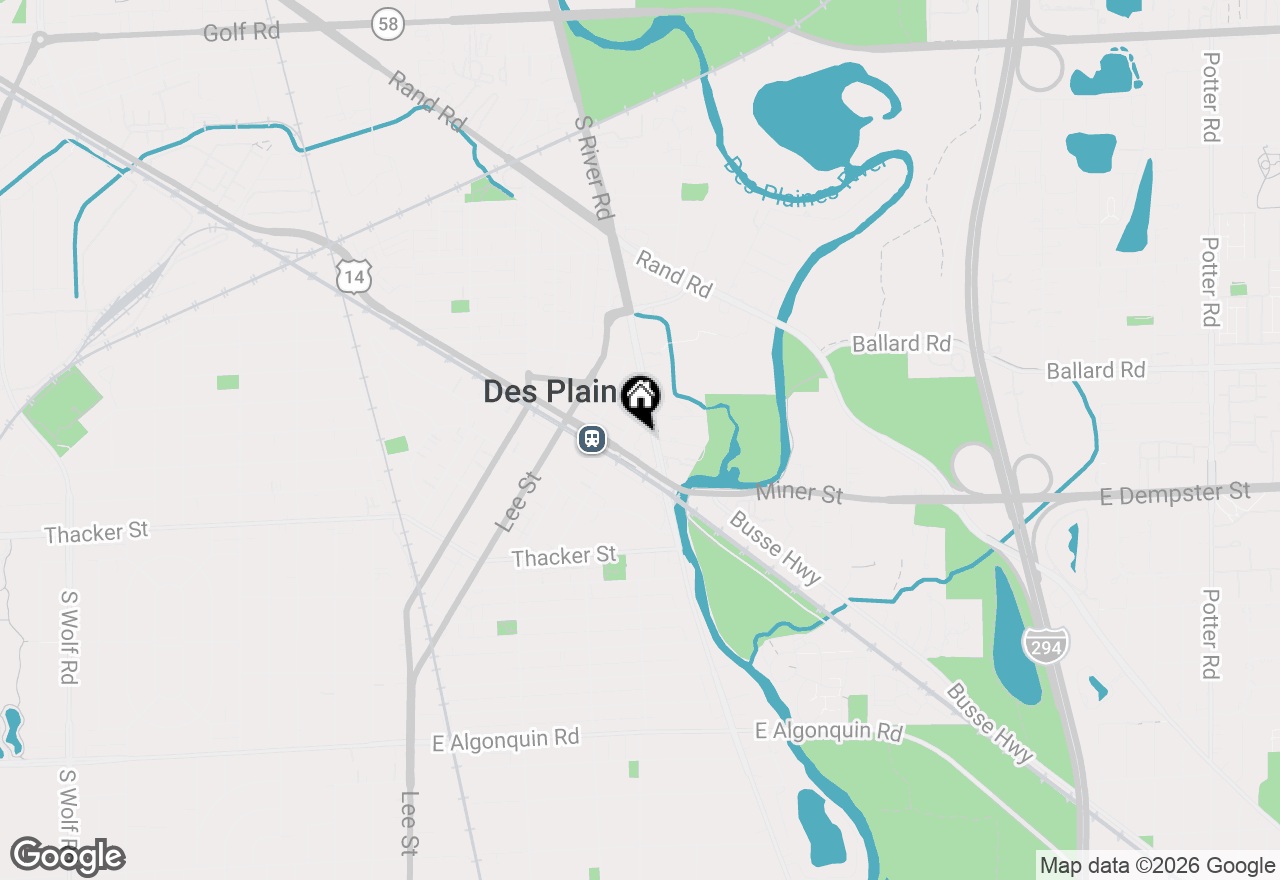 Map of 675 Pearson Street #704, Des Plaines, IL 60016